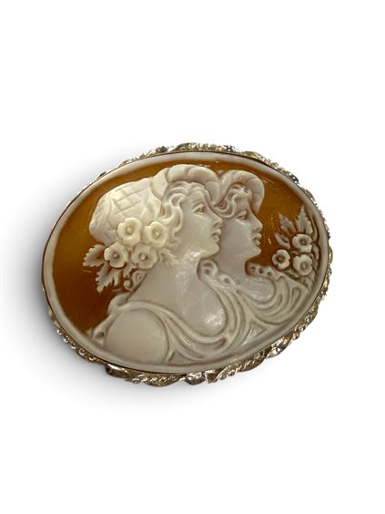 Broche Mandile 1922 Mujer Cammei  in Plata Conchiglia 2MSPCM179 - 2MSPCM179